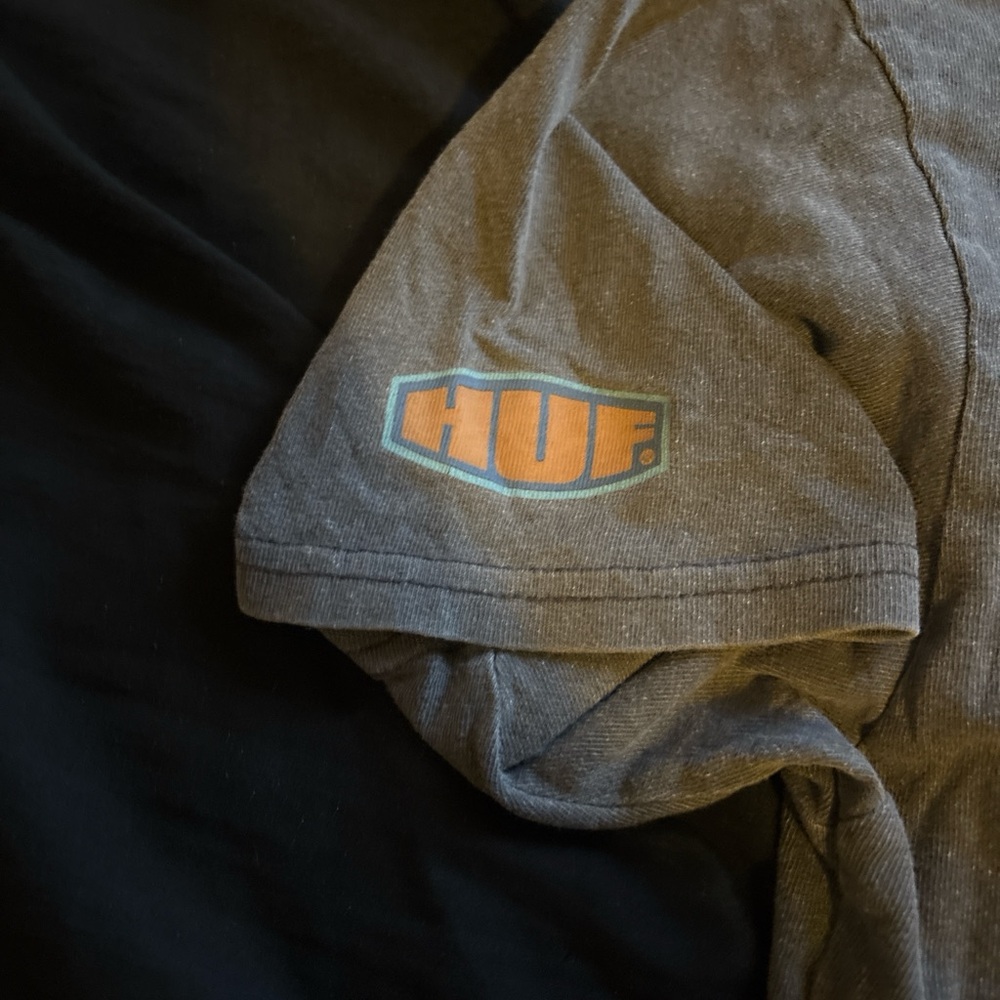 HUF Charcoal Crewneck Tee